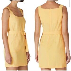 Amanda Uprichard Palmer Yellow Sheath Dress